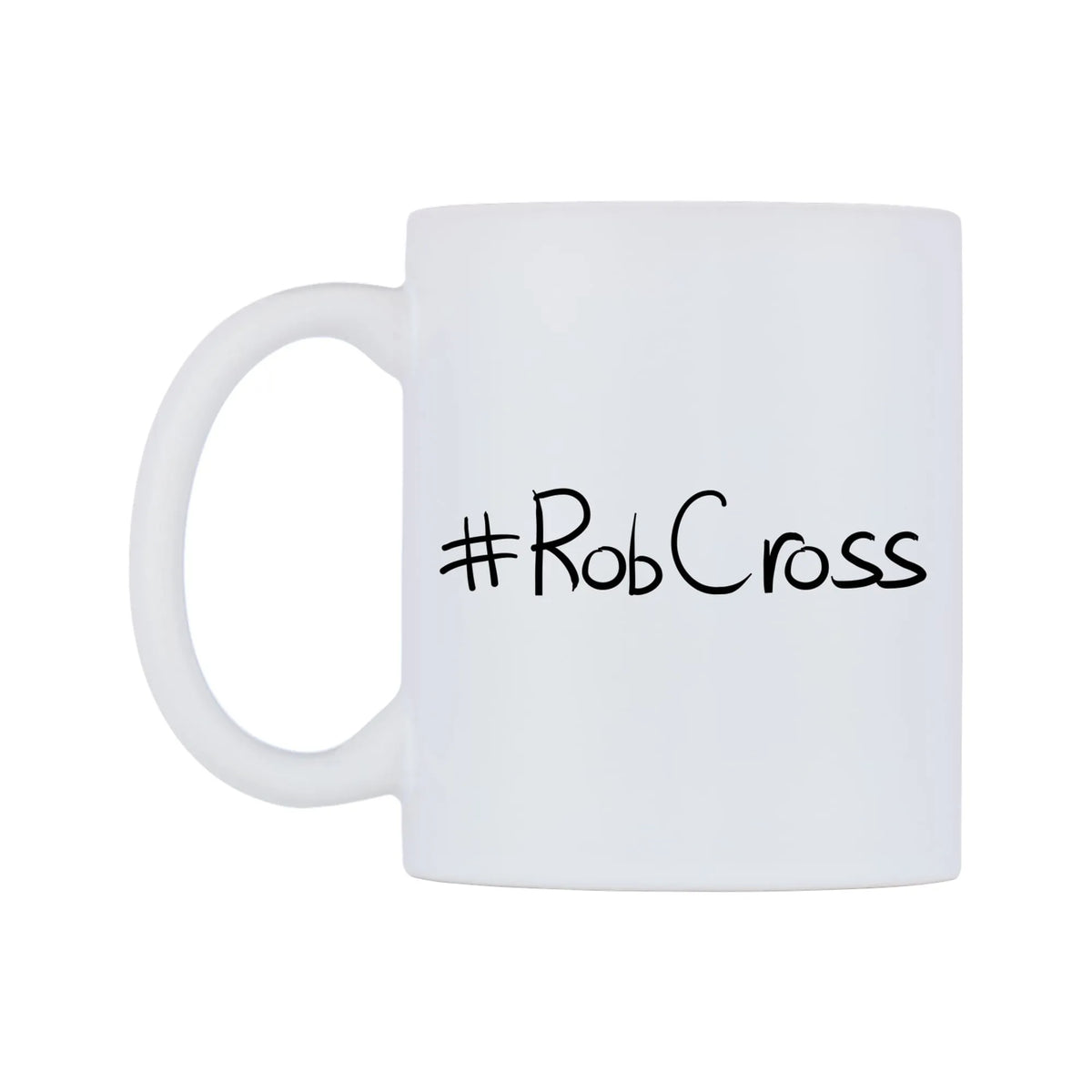 RobCross Mug — mug, right side, on a white background