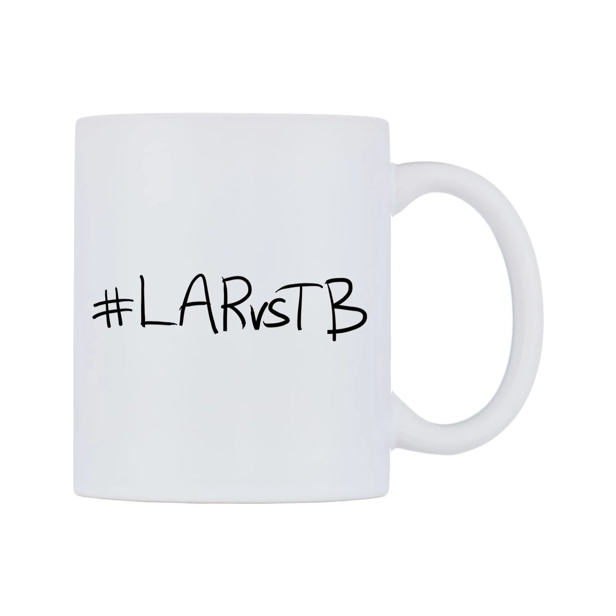 LARvsTB Mug — mug, left side, on a white background
