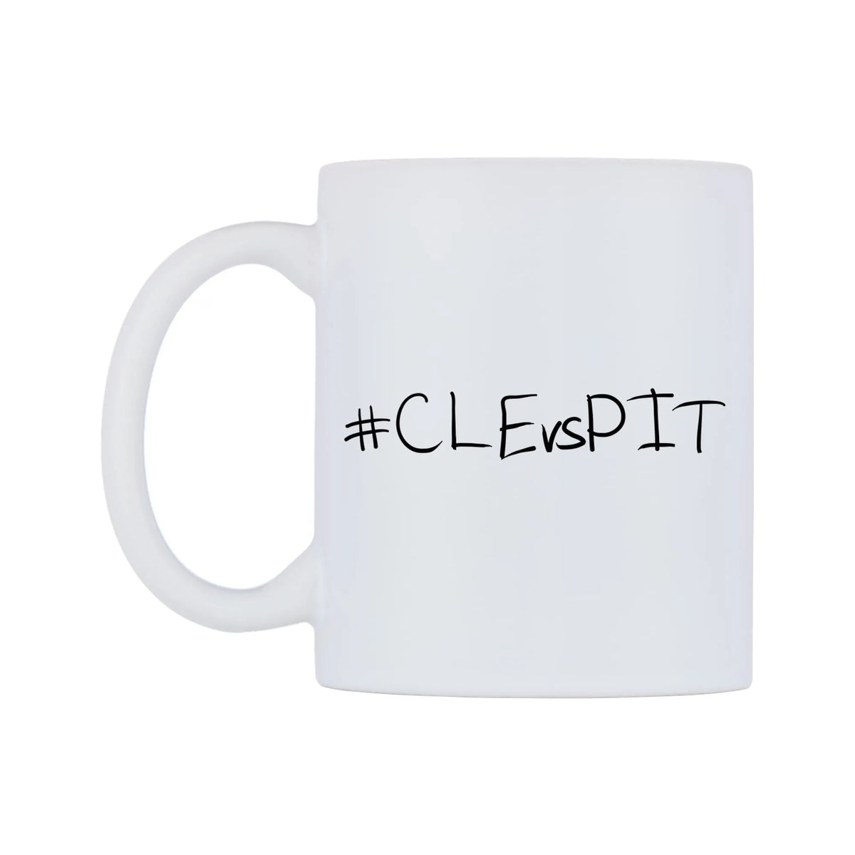 CLEvsPIT Mug — mug, right side, on a white background