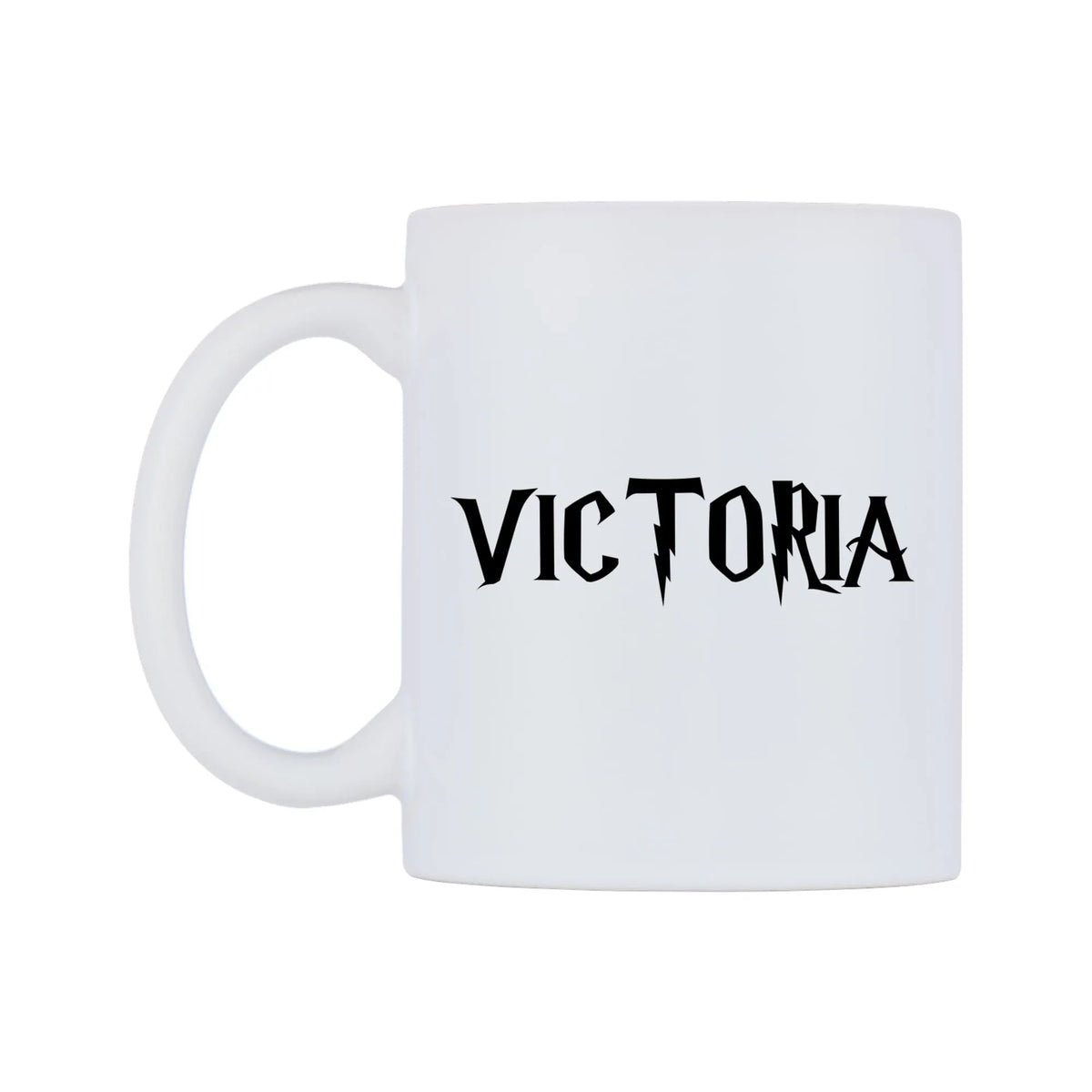 Victoria - Wizard Themed Mug — white 11oz gloss mug, right side, on a white background
