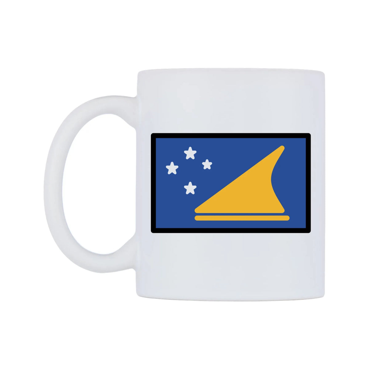 Tokelau Flag Emoji Mug — mug, right side, on a white background