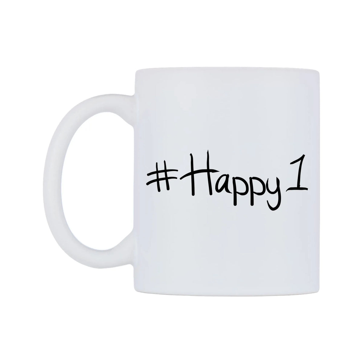 Happy1 Mug — mug, right side, on a white background