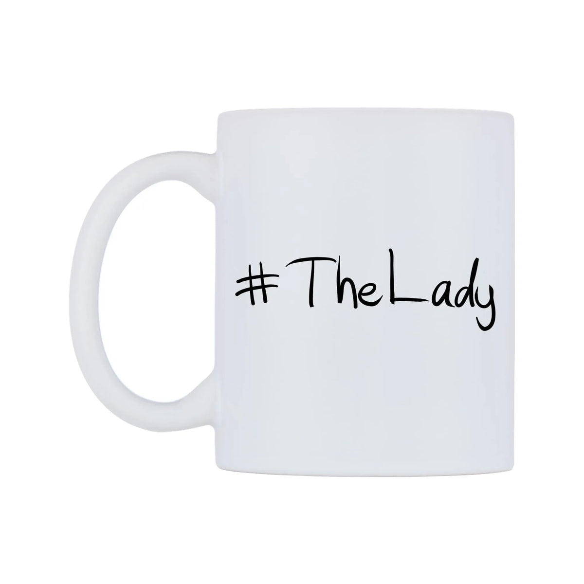 TheLady Mug — mug, right side, on a white background
