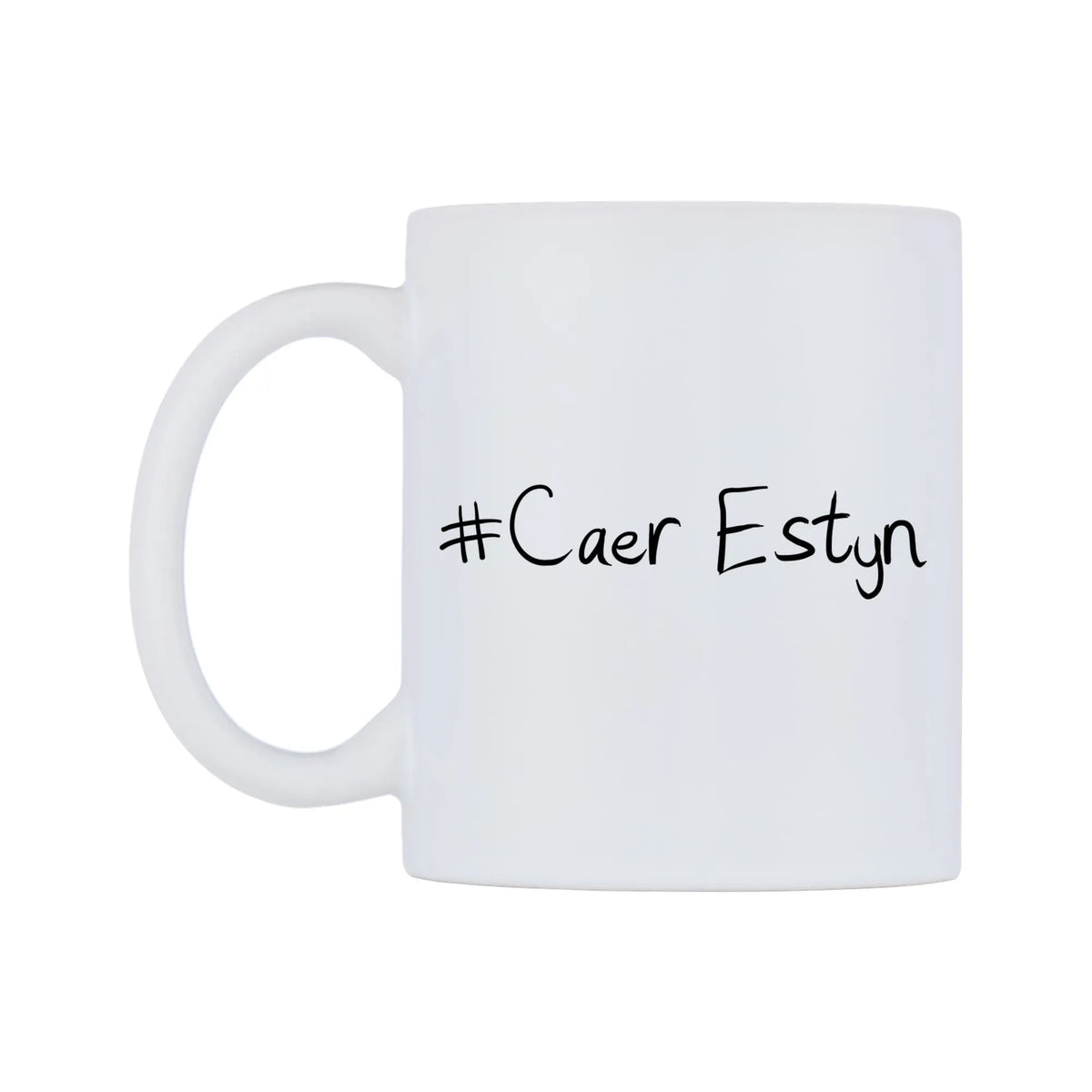 Caer Estyn Mug — mug, right side, on a white background
