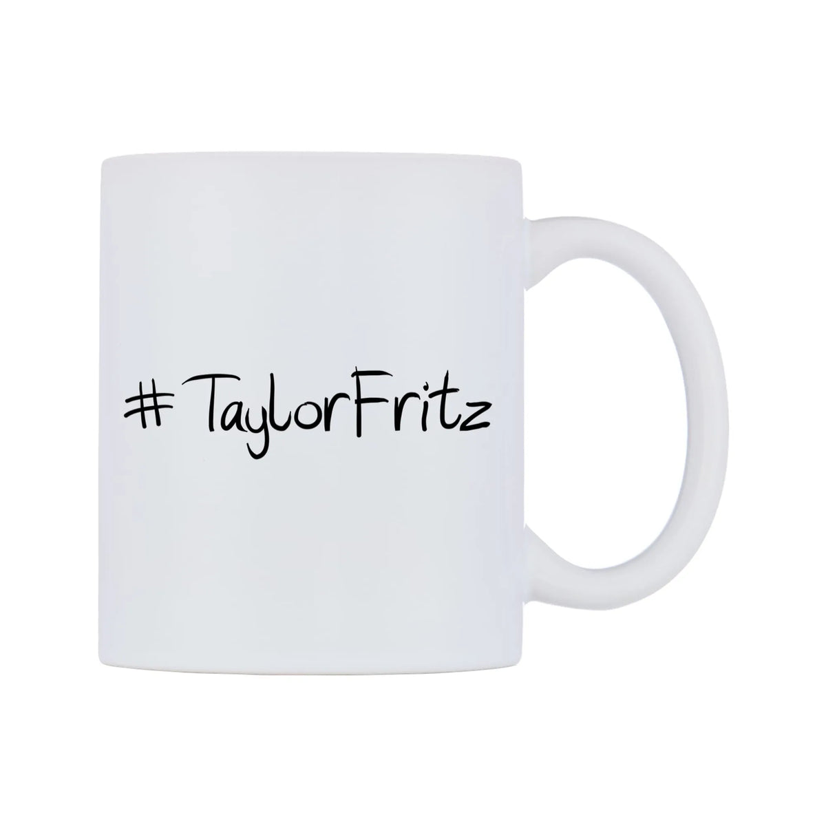 TaylorFritz Mug — mug, left side, on a white background