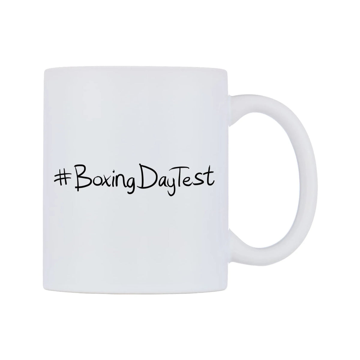 BoxingDayTest Mug — mug, left side, on a white background