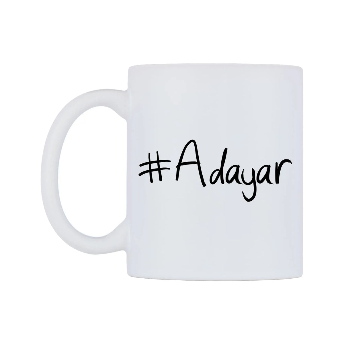 Adayar Mug — mug, right side, on a white background