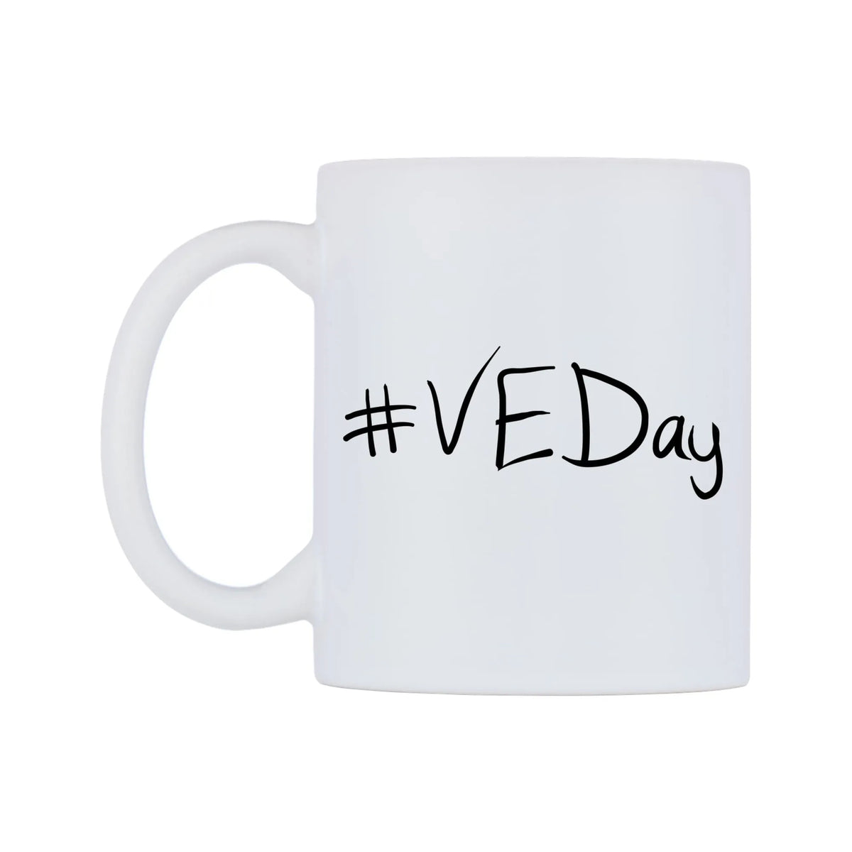 VEDay Mug — mug, right side, on a white background