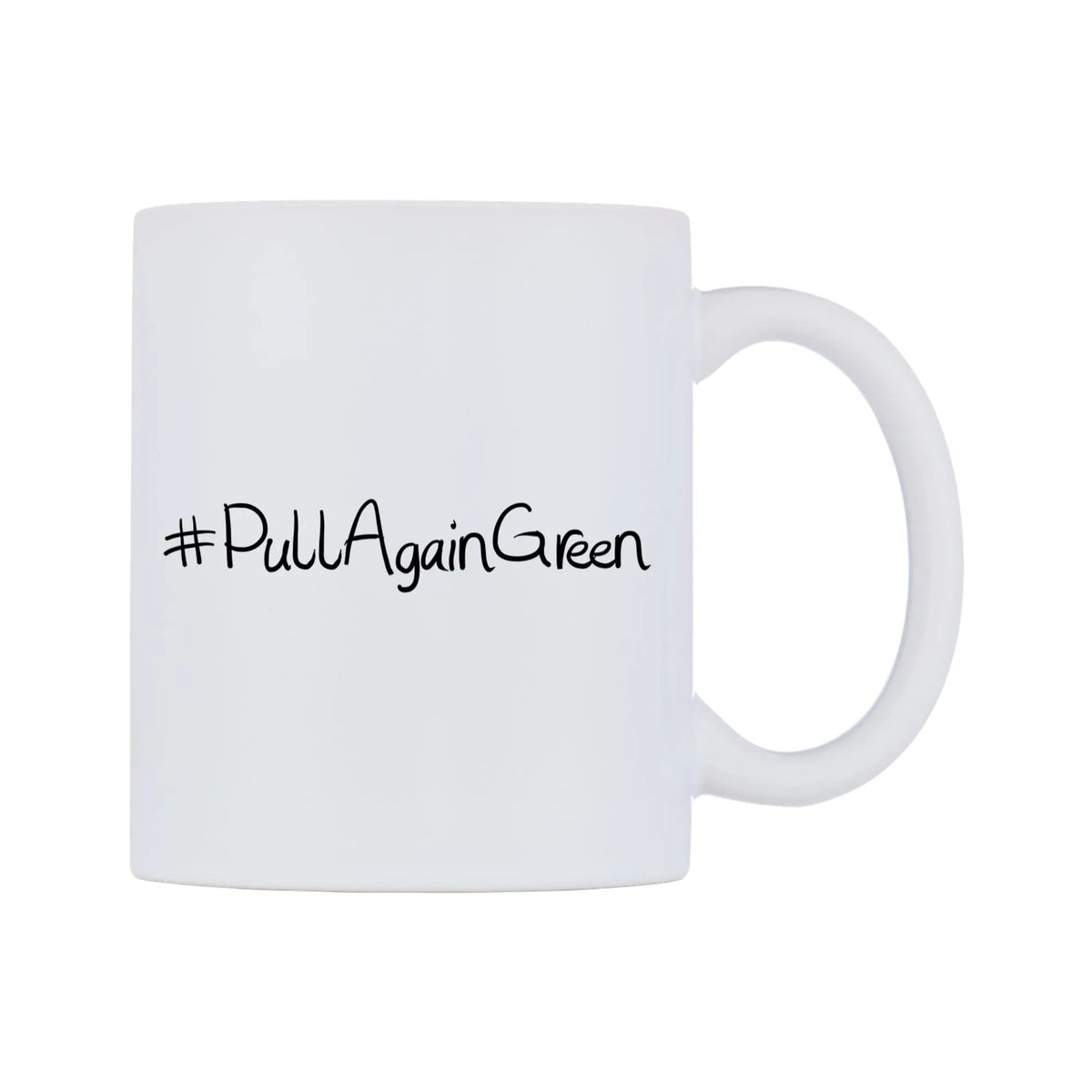 PullAgainGreen Mug — mug, left side, on a white background