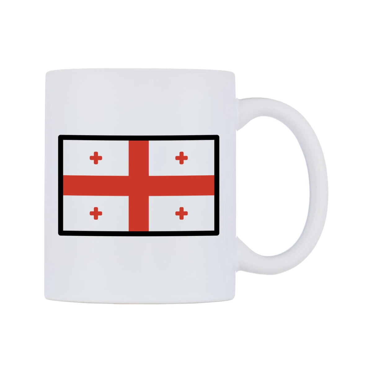 Georgia Flag Emoji Mug — mug, left side, on a white background