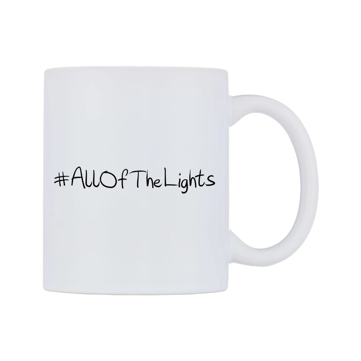 AllOfTheLights Mug — mug, left side, on a white background