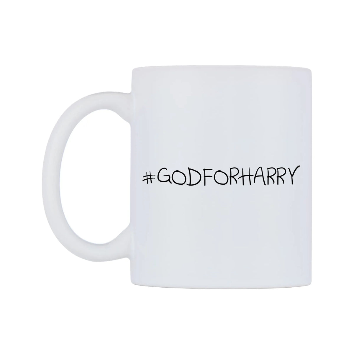 GODFORHARRY Mug — mug, right side, on a white background
