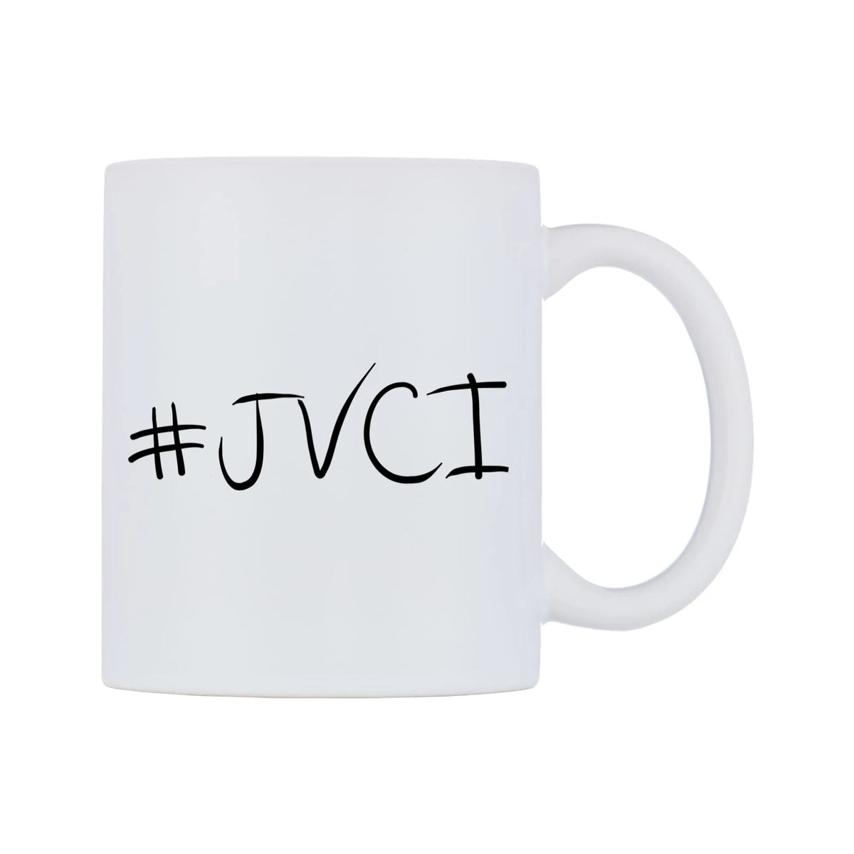 JVCI Mug — mug, left side, on a white background