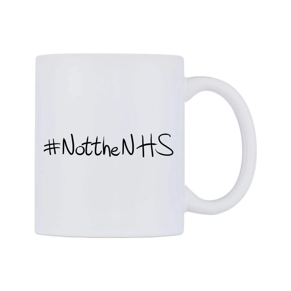 NottheNHS Mug — mug, left side, on a white background