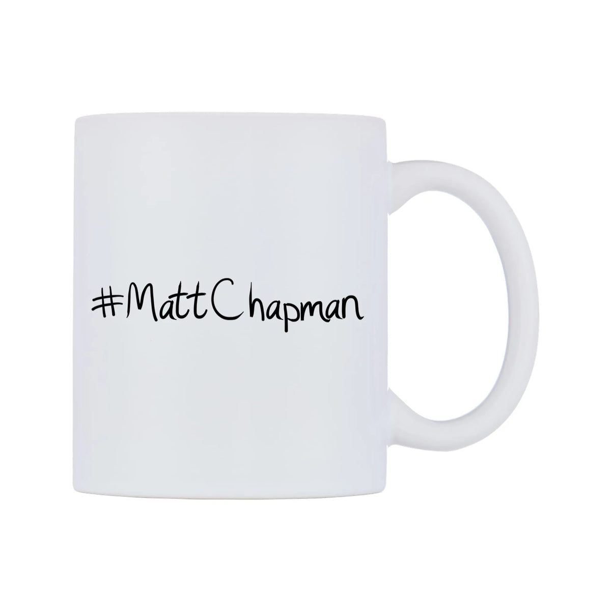 MattChapman Mug — mug, left side, on a white background