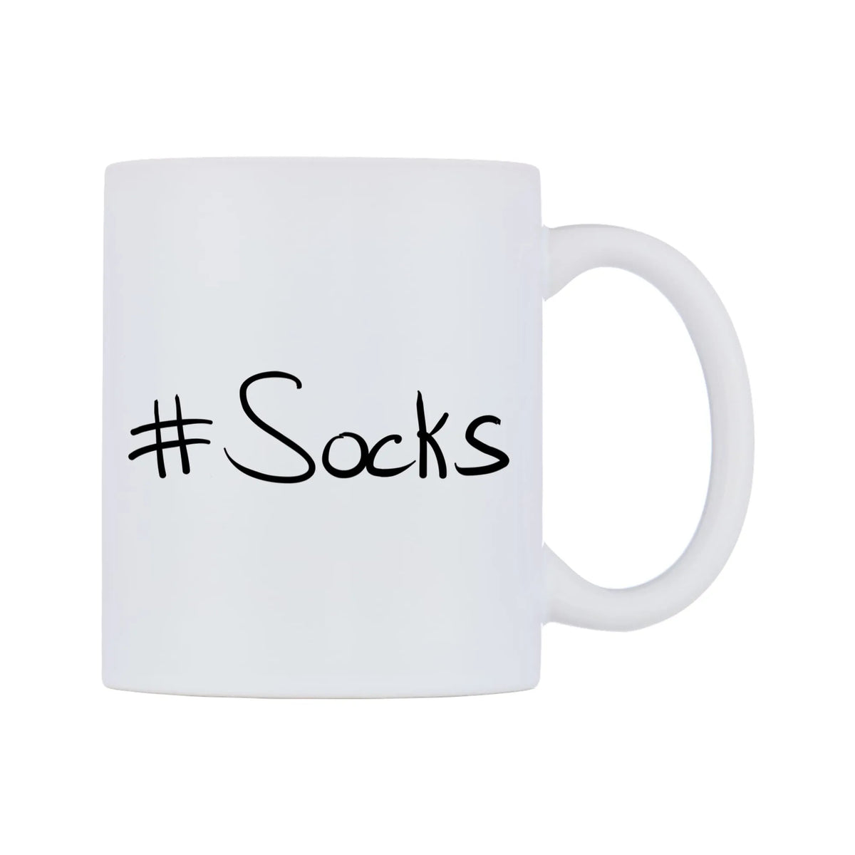 Socks Mug — mug, left side, on a white background