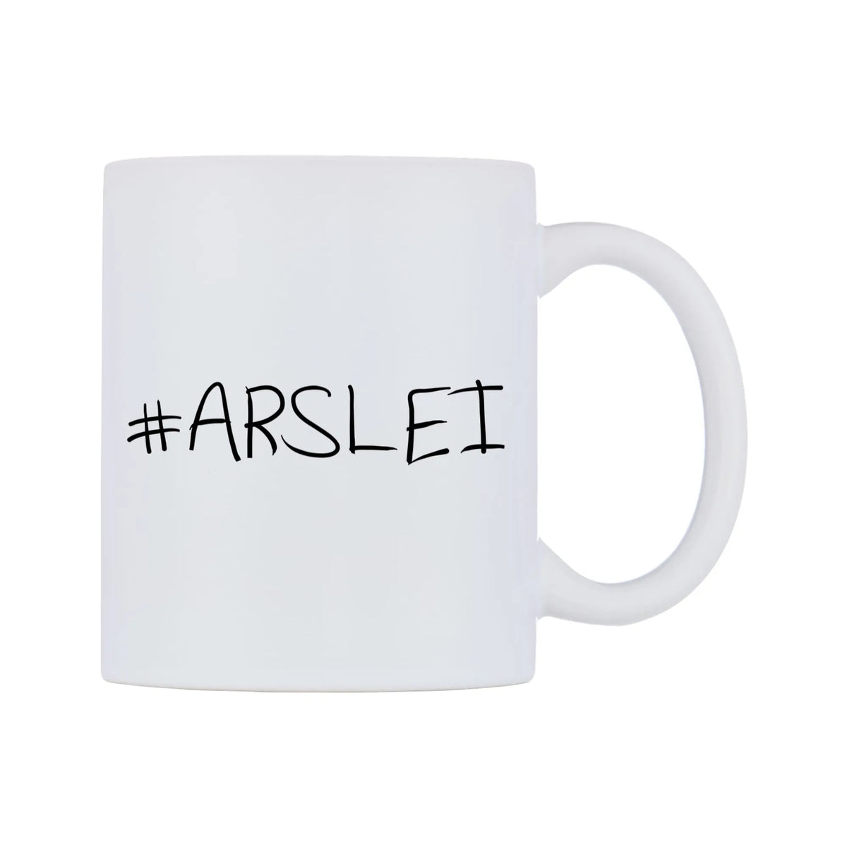 ARSLEI Mug — mug, left side, on a white background