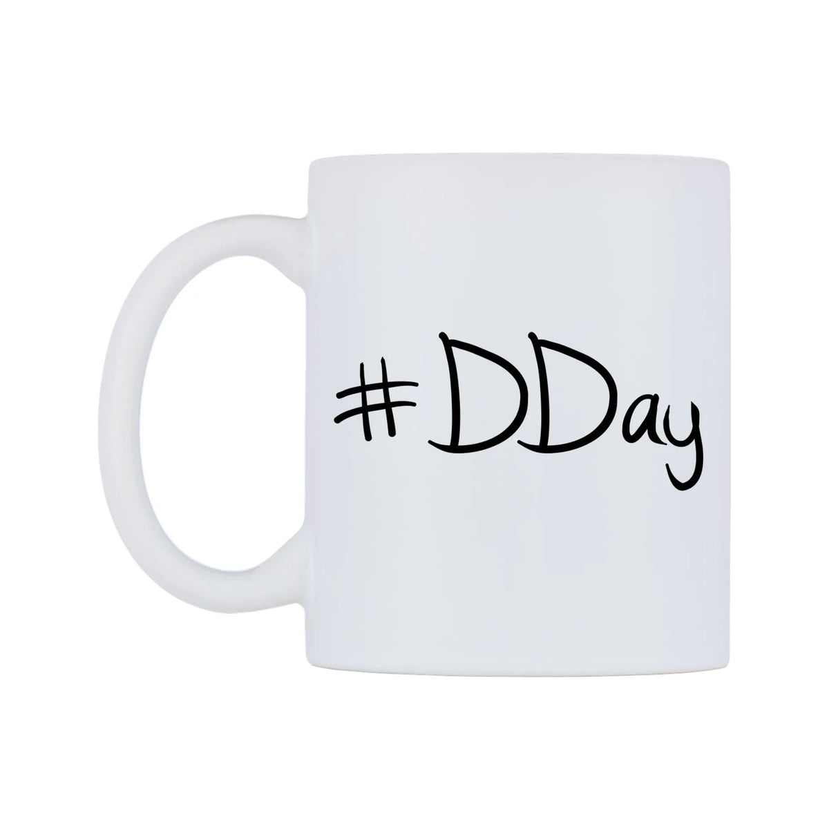 DDay Mug — mug, right side, on a white background