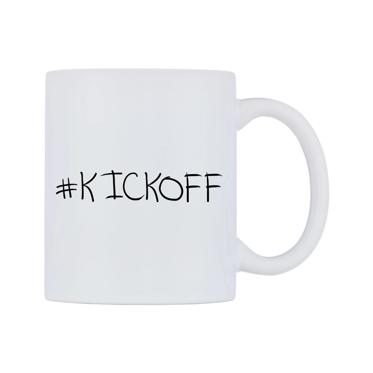 KICKOFF Mug — mug, left side, on a white background