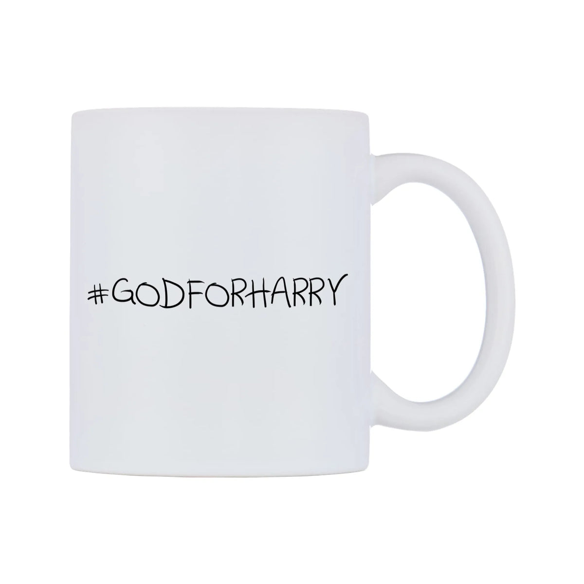 GODFORHARRY Mug — mug, left side, on a white background