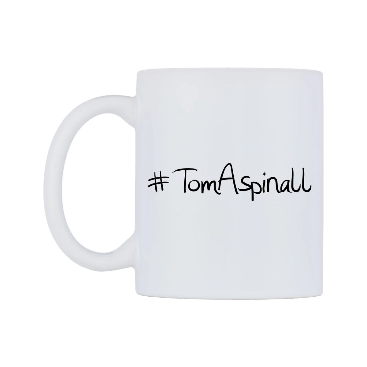 TomAspinall Mug — mug, right side, on a white background