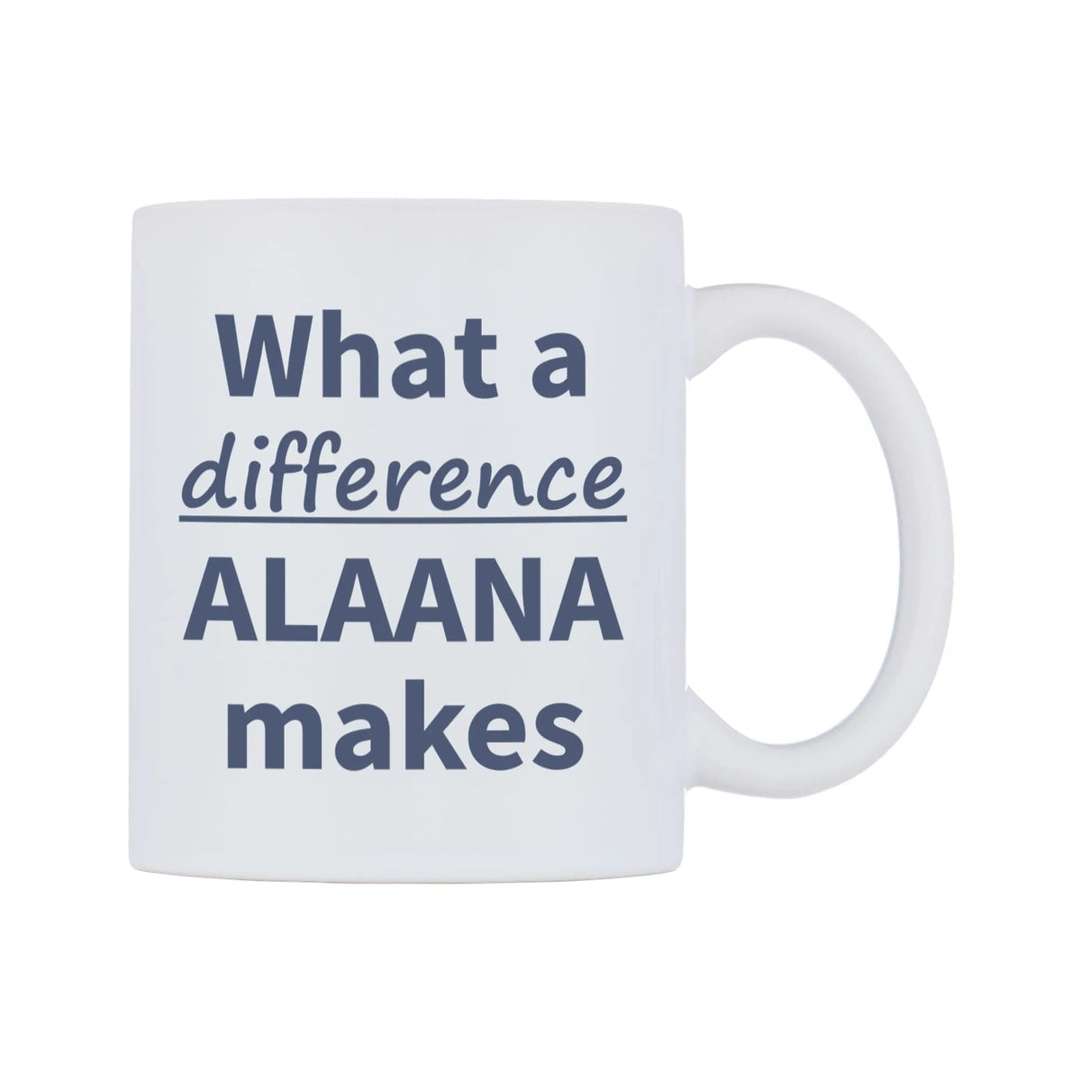 What a difference ALAANA makes Mug — mug, left side, on a white background