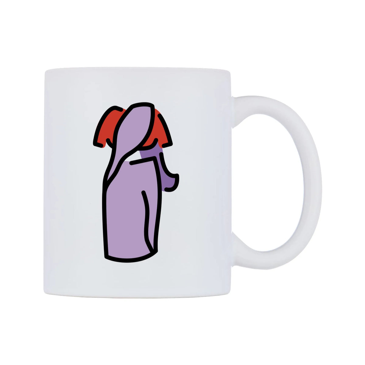 Sari Emoji Mug — mug, left side, on a white background