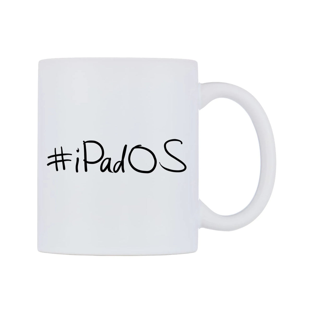 iPadOS Mug — mug, left side, on a white background