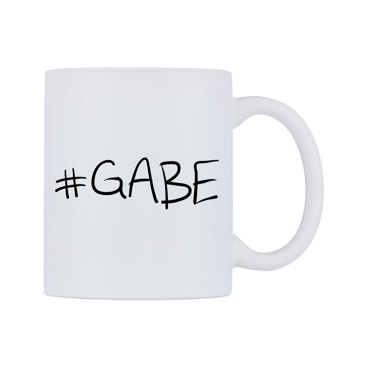 GABE Mug — mug, left side, on a white background