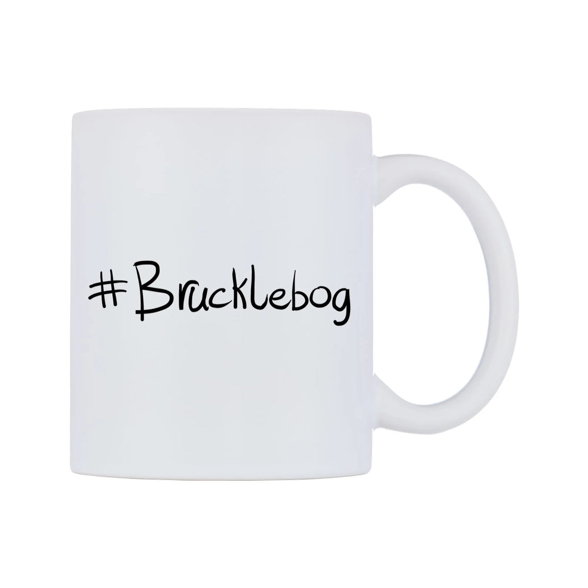 Brucklebog Mug — mug, left side, on a white background