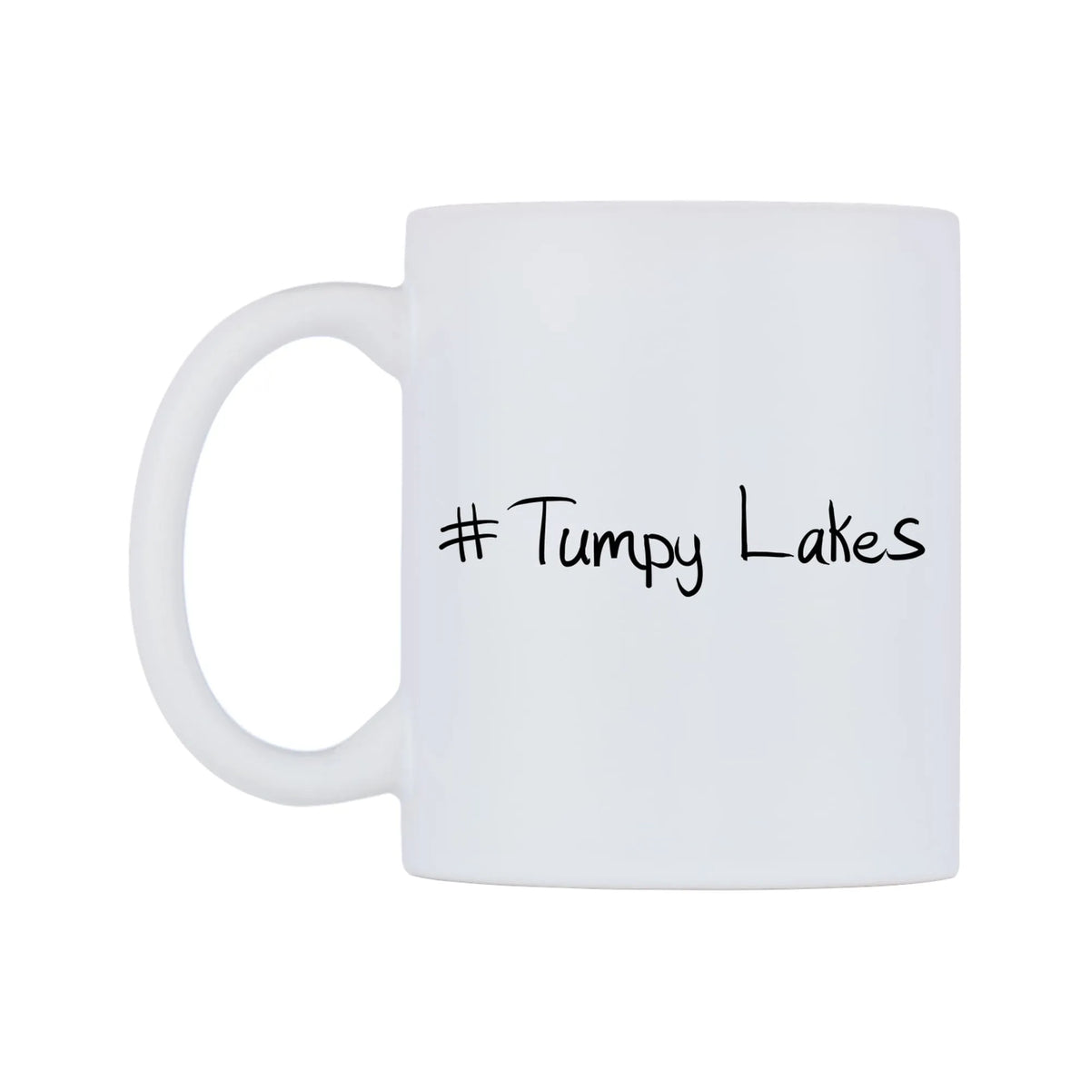 Tumpy Lakes Mug — mug, right side, on a white background