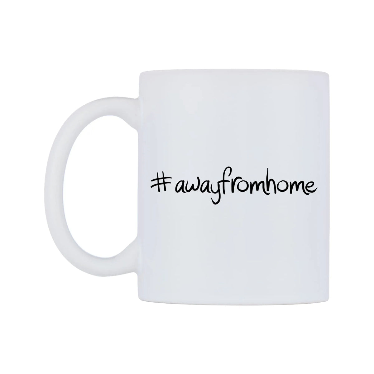 awayfromhome Mug — mug, right side, on a white background