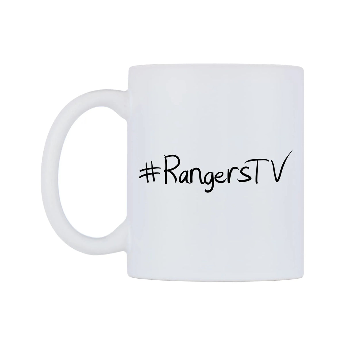 RangersTV Mug — mug, right side, on a white background