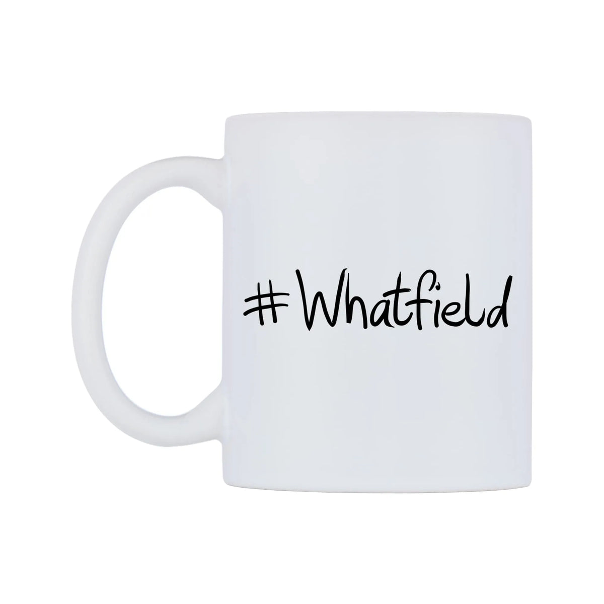 Whatfield Mug — mug, right side, on a white background