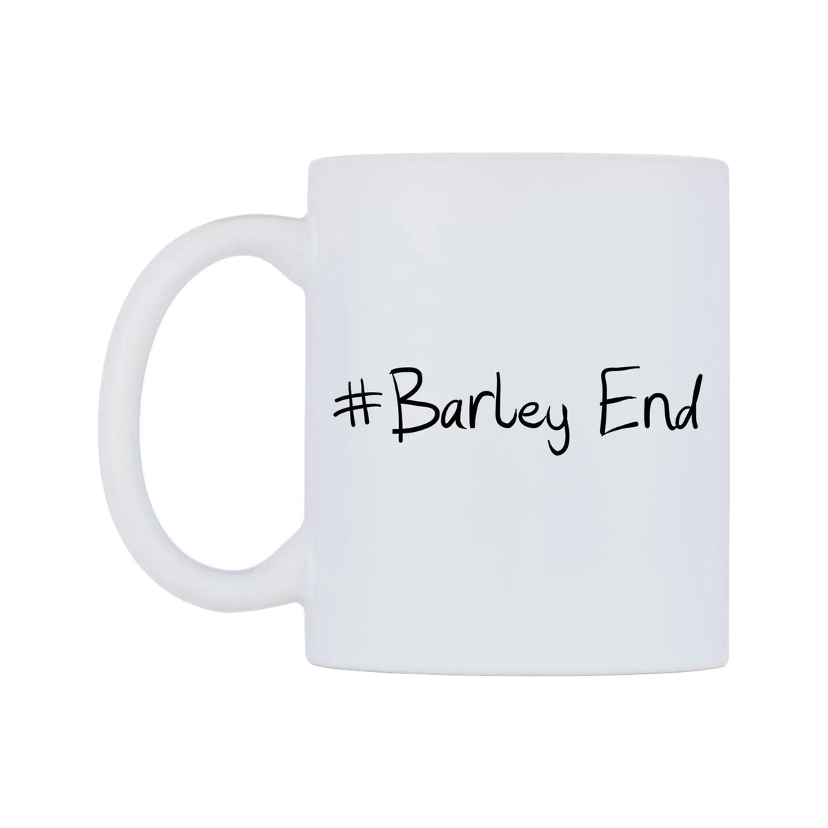 Barley End Mug — mug, right side, on a white background