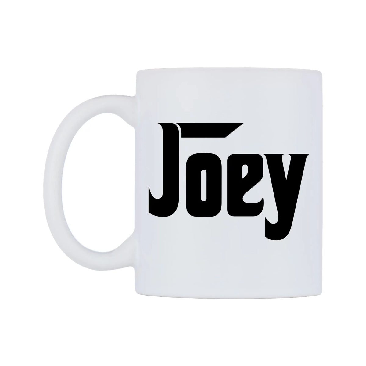 Joey - Godfather Themed Mug — white 11oz gloss mug, right side, on a white background
