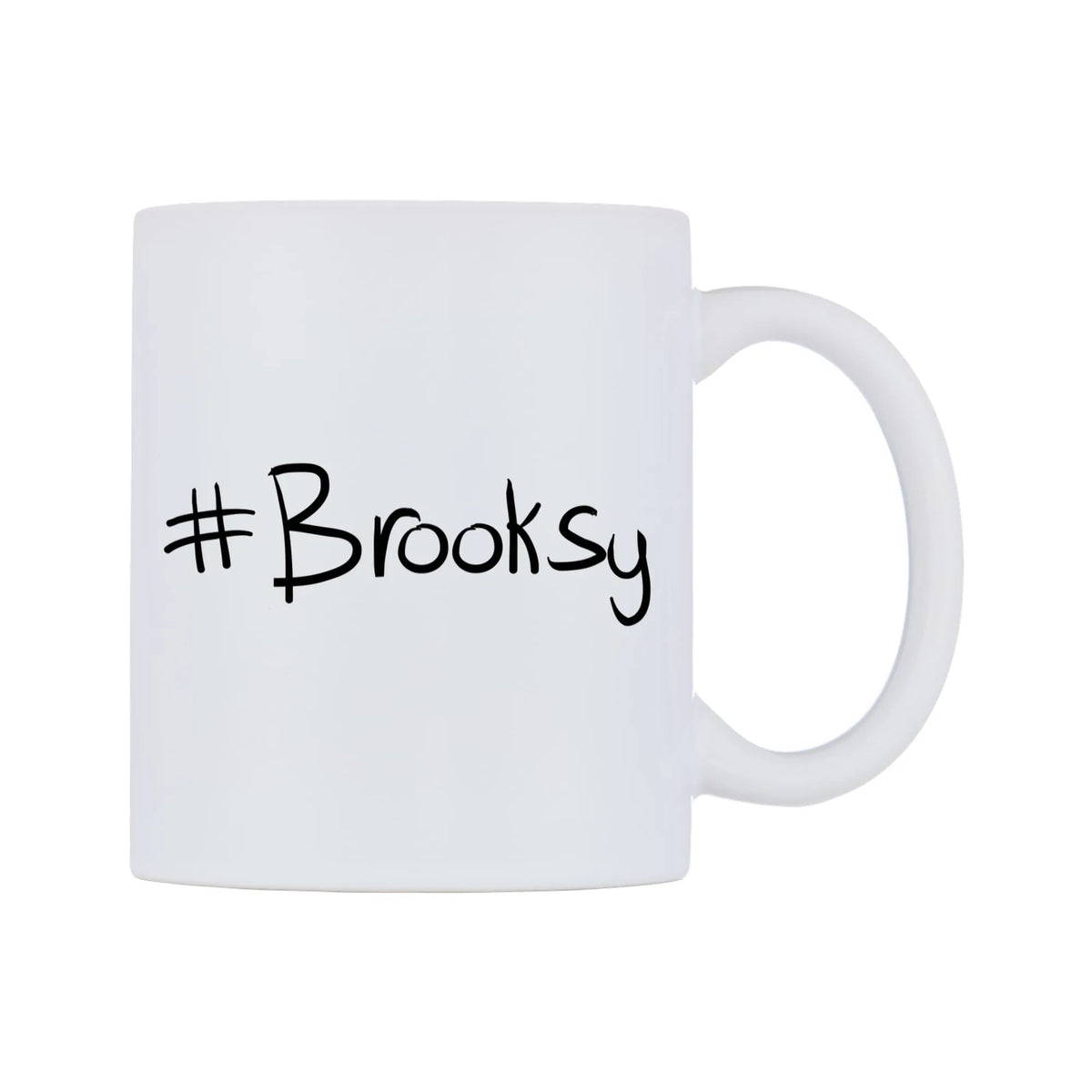 Brooksy Mug — mug, left side, on a white background