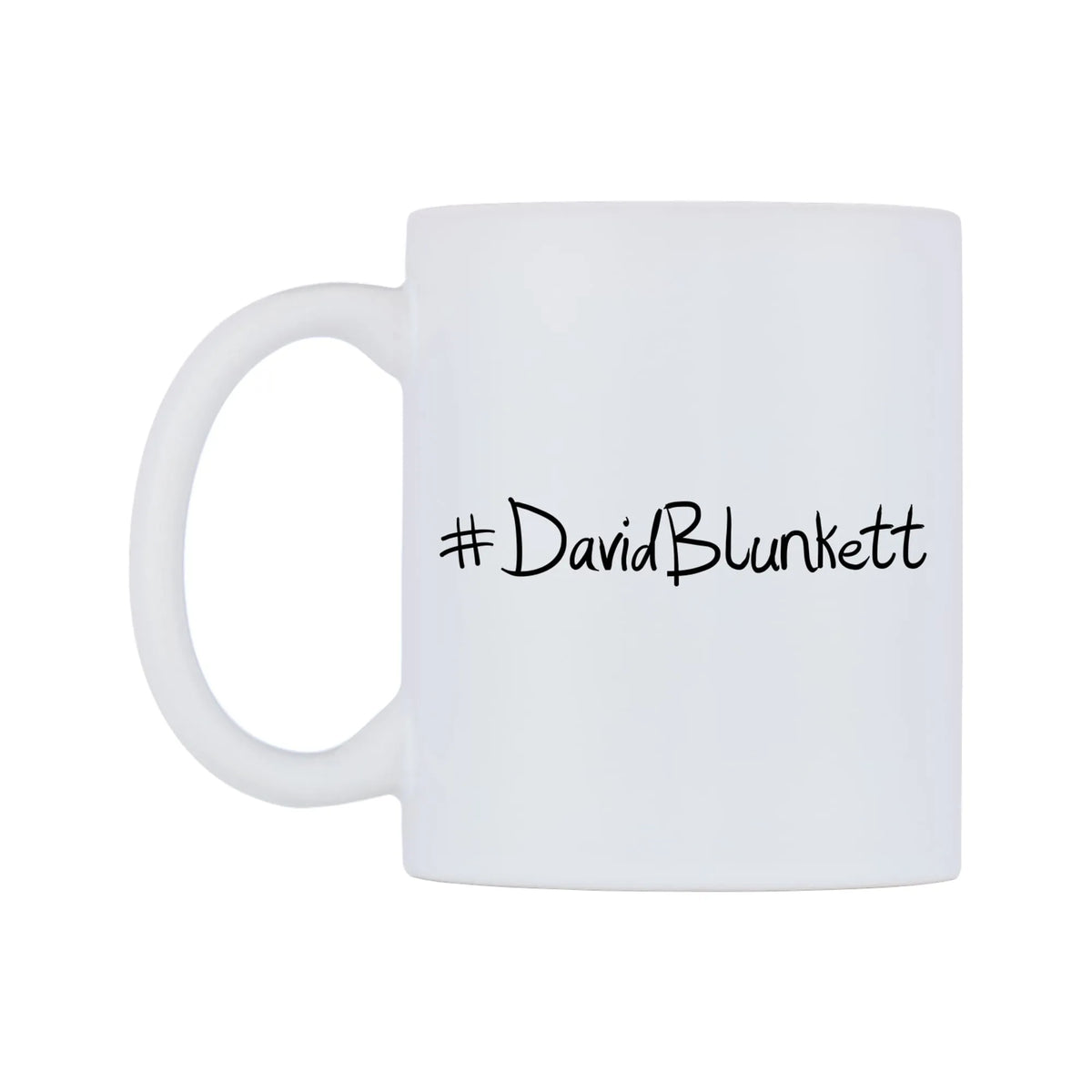 DavidBlunkett Mug — mug, right side, on a white background