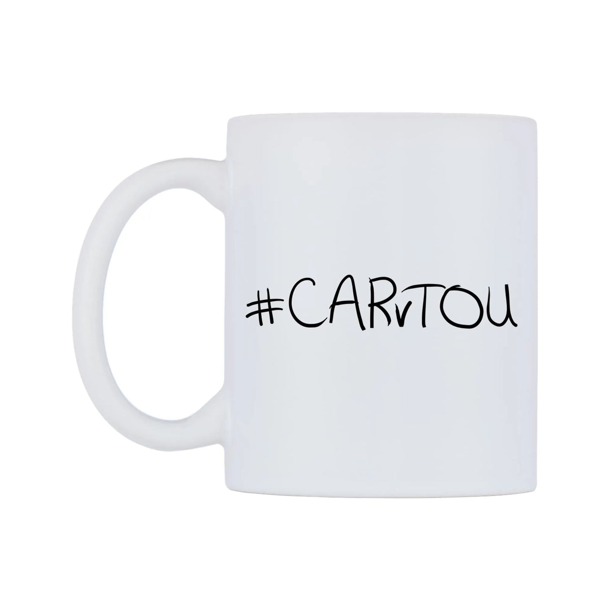 CARvTOU Mug — mug, right side, on a white background