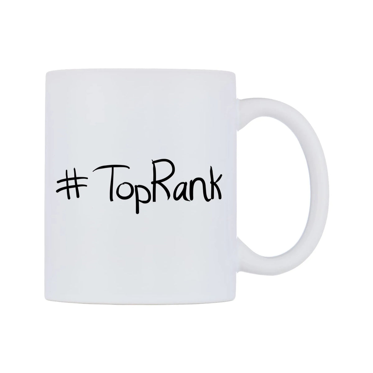 TopRank Mug — mug, left side, on a white background