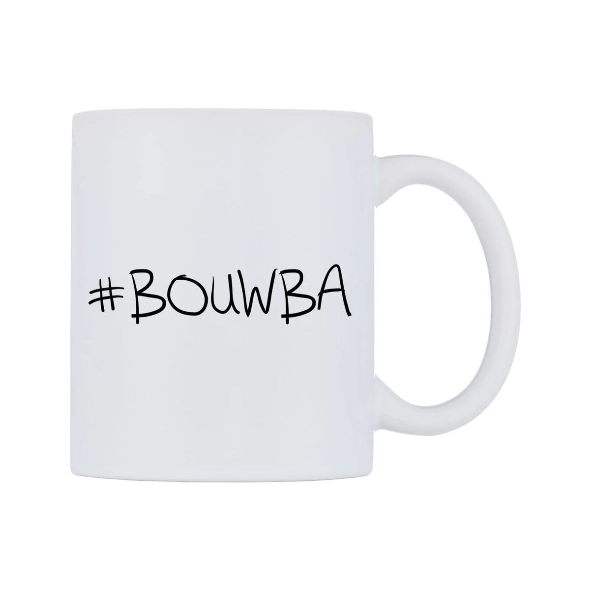 BOUWBA Mug — mug, left side, on a white background