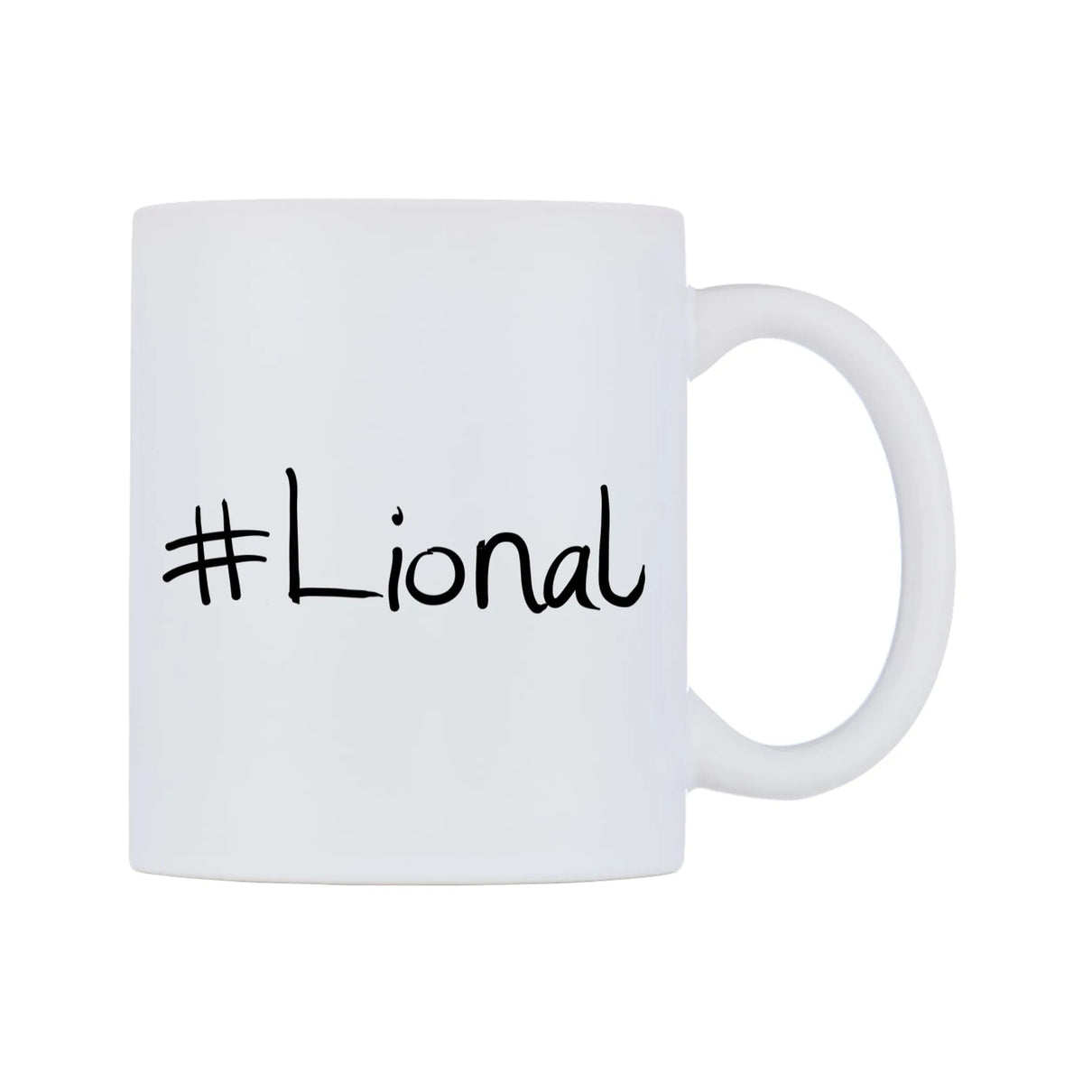 Lional Mug — mug, left side, on a white background