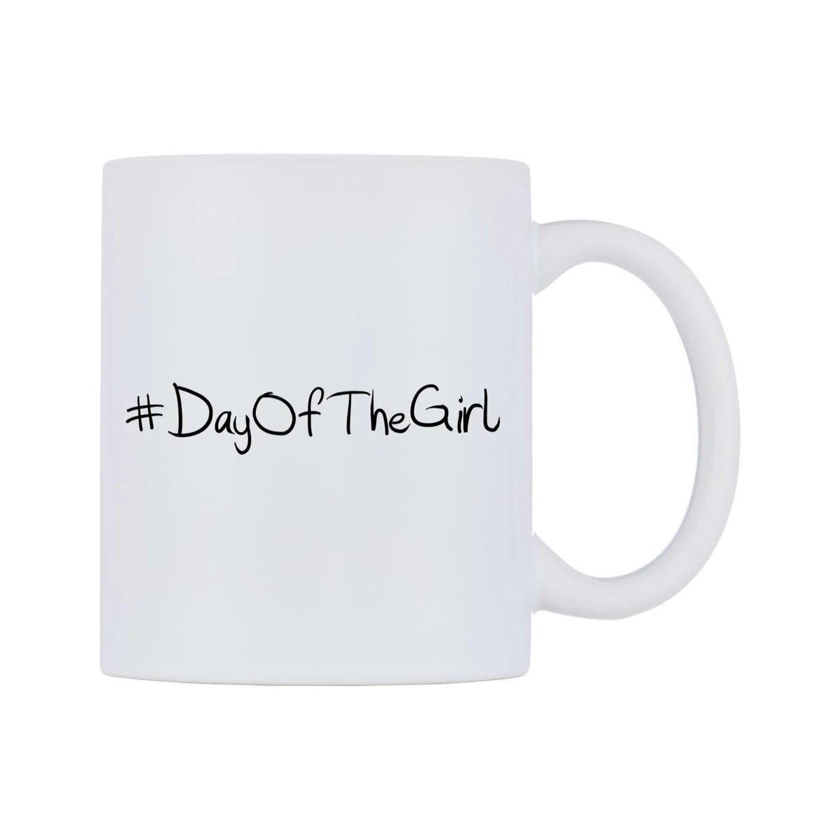 DayOfTheGirl Mug — mug, left side, on a white background