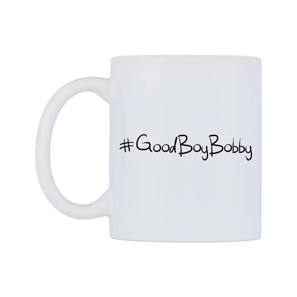 GoodBoyBobby Mug — mug, right side, on a white background