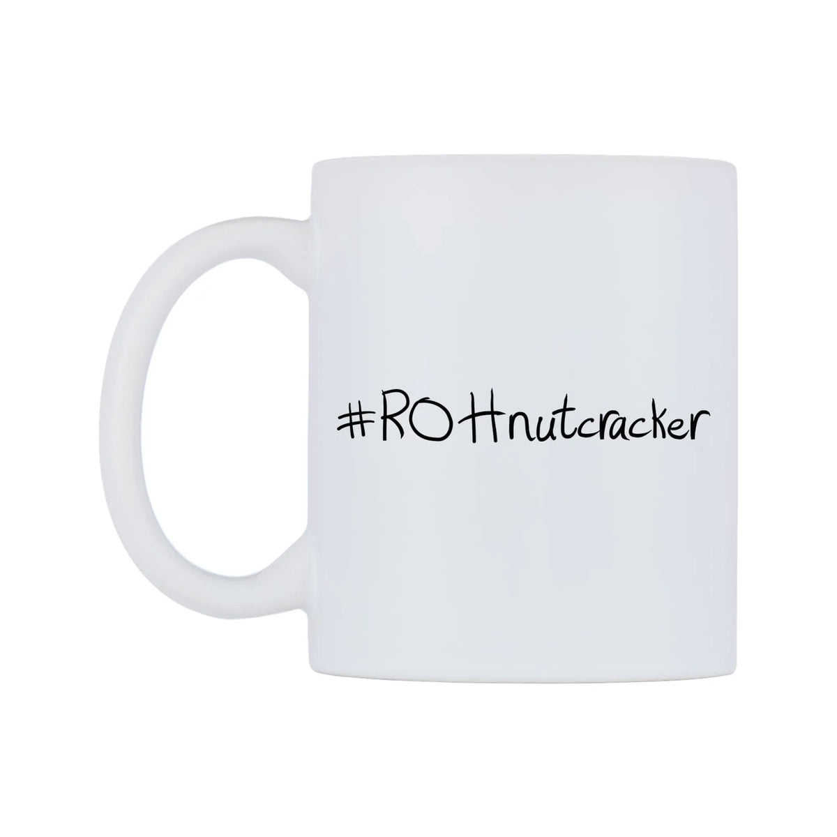 ROHnutcracker Mug — mug, right side, on a white background