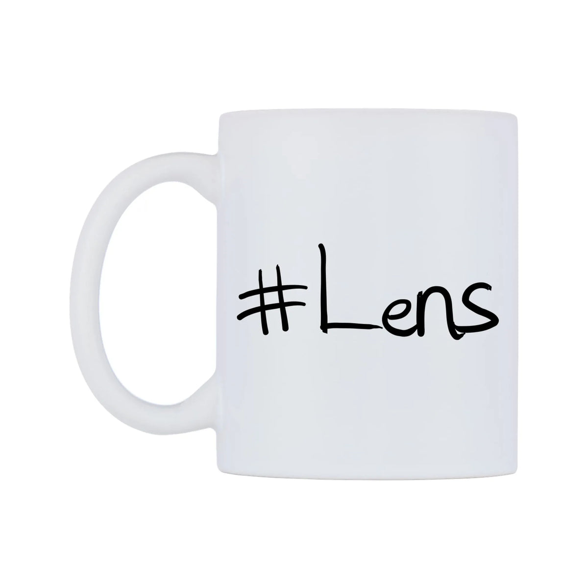 Lens Mug — mug, right side, on a white background