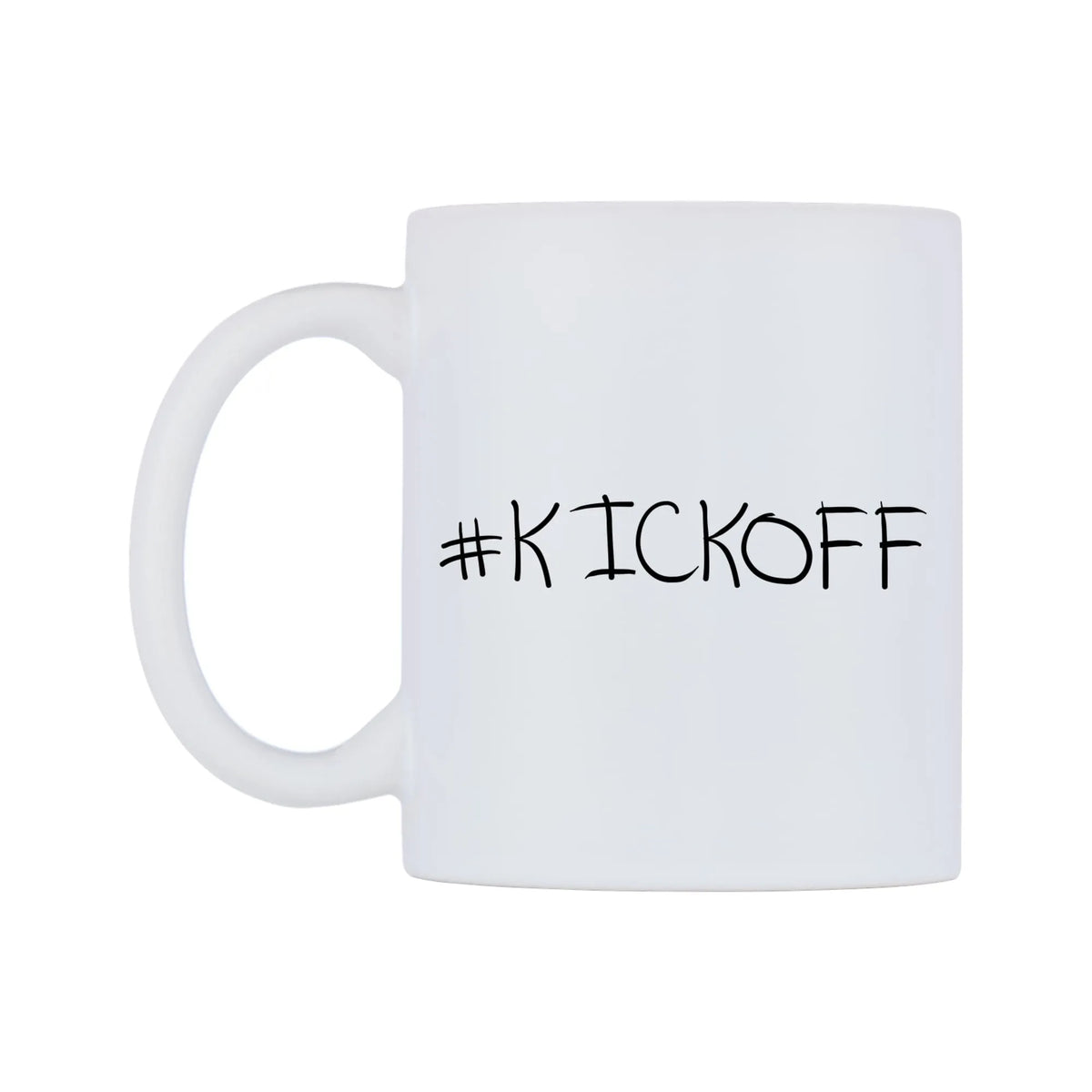 KICKOFF Mug — mug, right side, on a white background