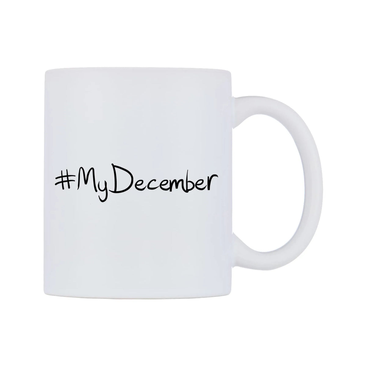 MyDecember Mug — mug, left side, on a white background