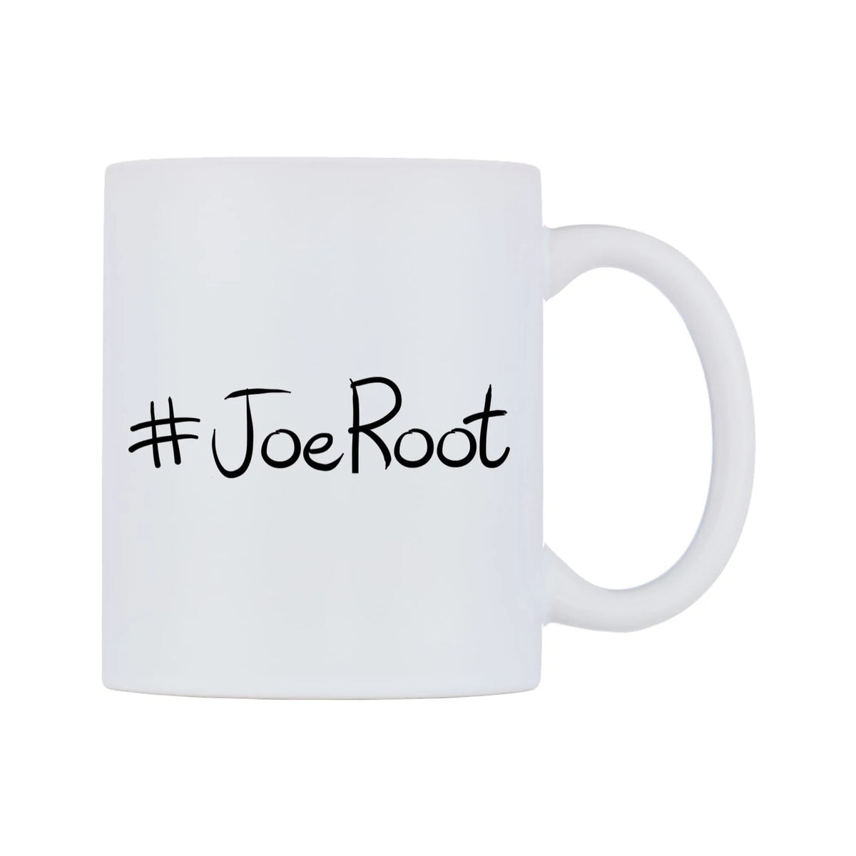 JoeRoot Mug — mug, left side, on a white background