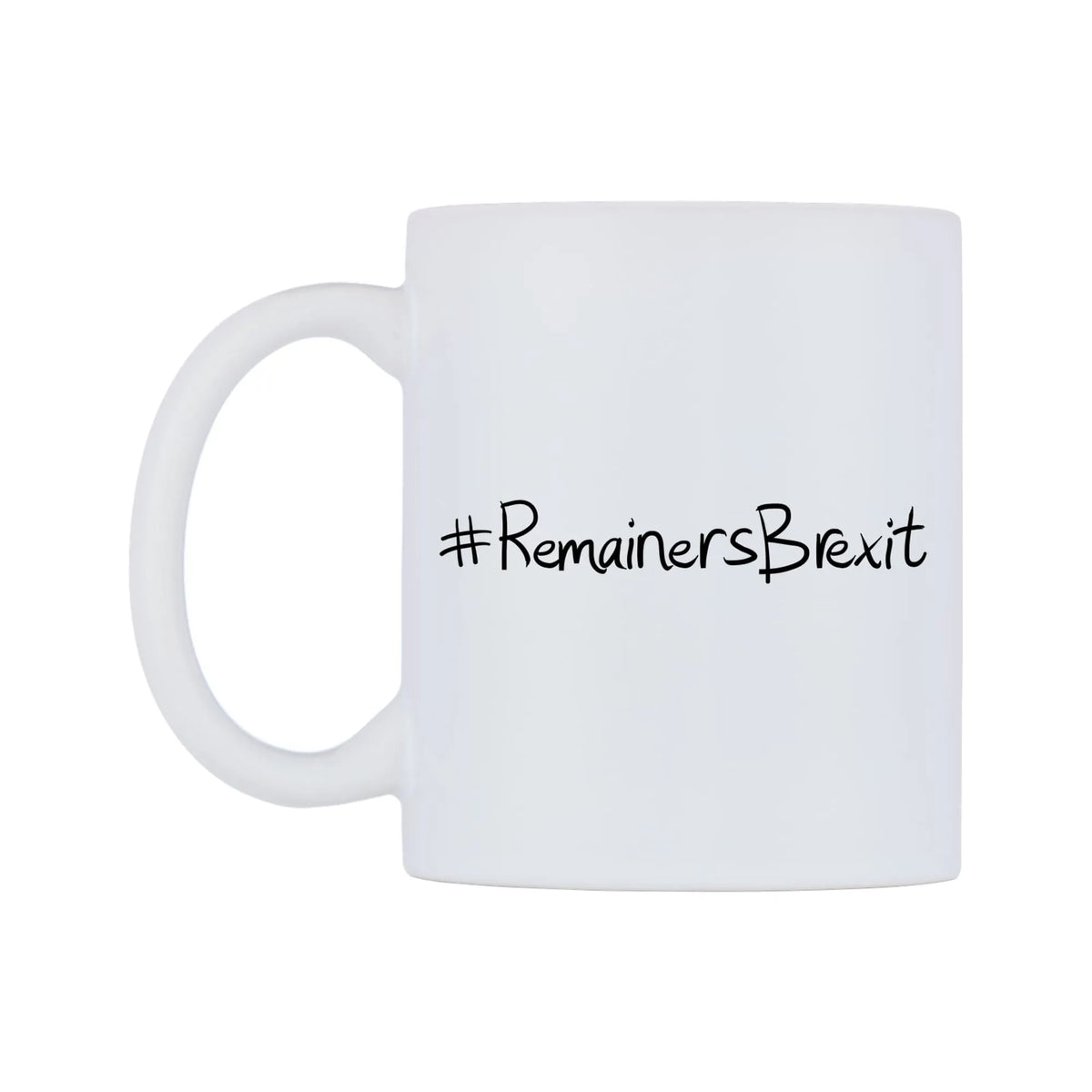 RemainersBrexit Mug — mug, right side, on a white background